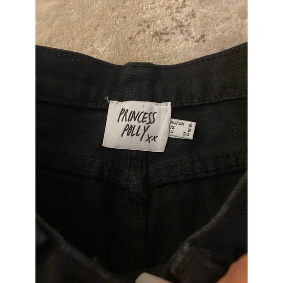 Princess Polly Cece Hammer Black Jeans Sz 2 - Picture 9 of 10